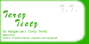 terez tietz business card